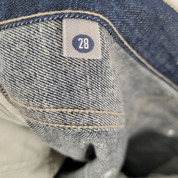 Citizens Of Humanity Jeans Straight Leg Crop Low Rise Dark Wash Blue Size 28 - Picture 12 of 14